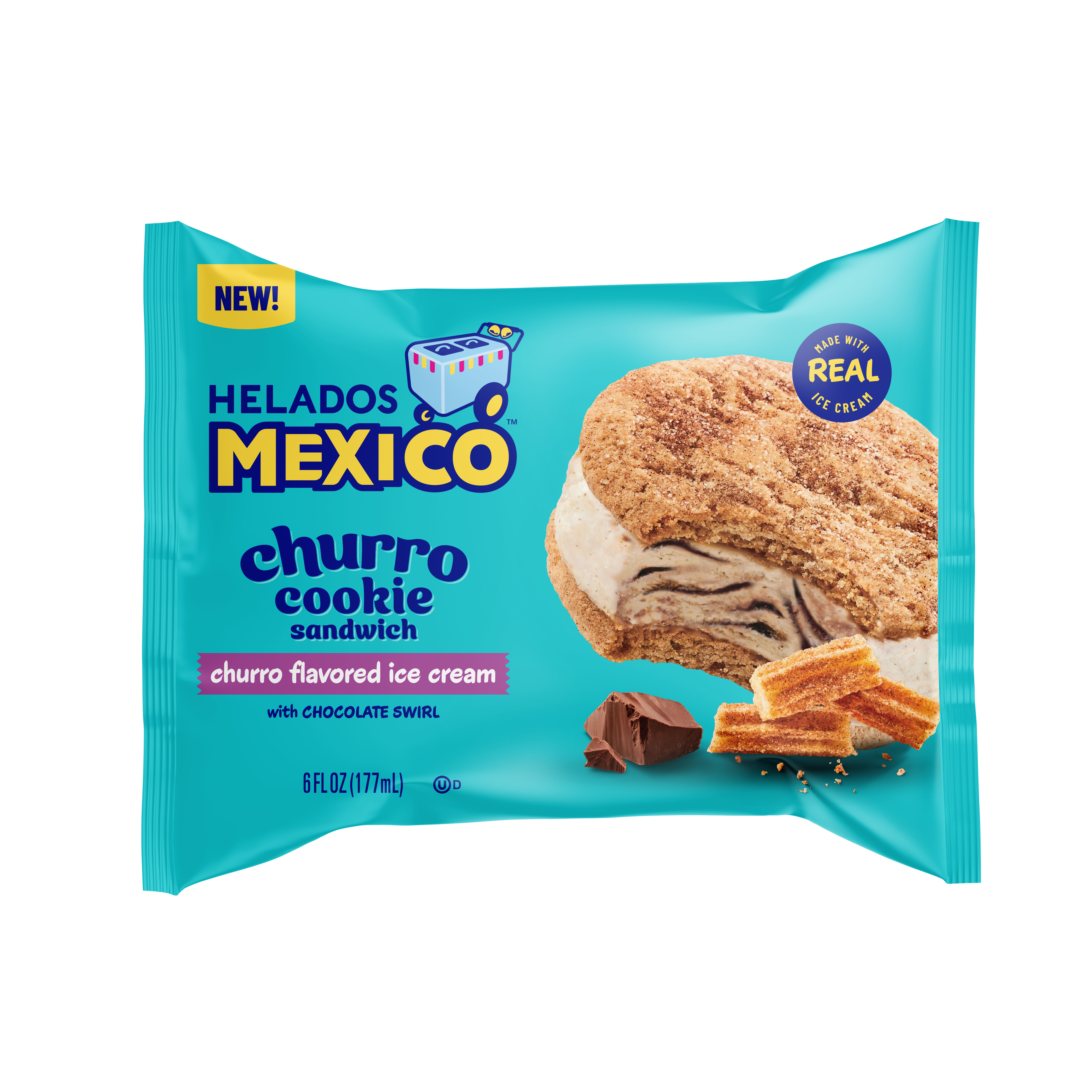 Helados Mexico Helados Mexico Churro Cookie Ice Cream Sandwiches — product image