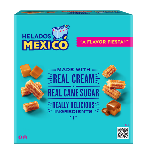 Churro Cookie Sandwich with Chocolate Swirl 4-Pack – Helados Mexico