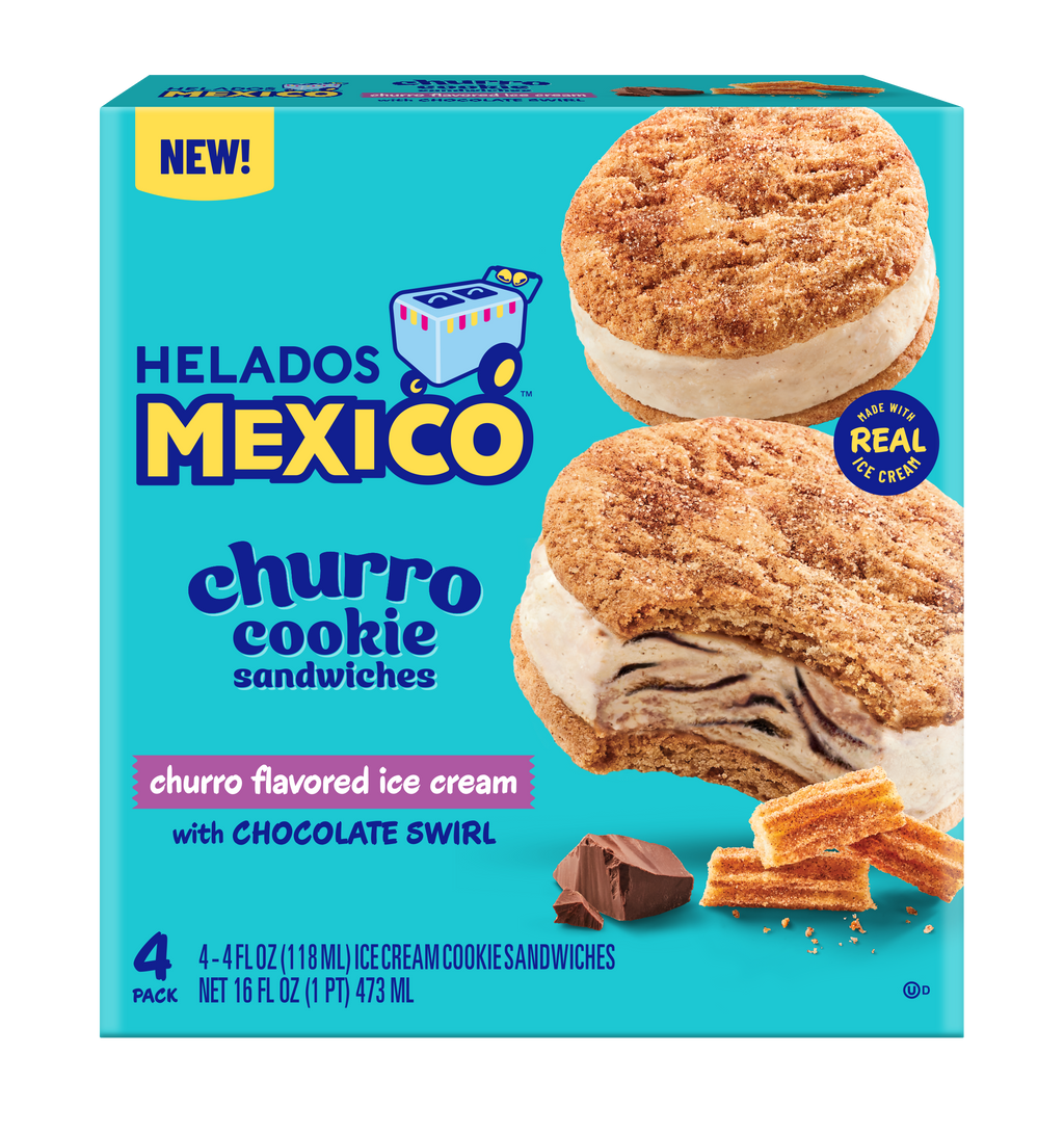 Churro Cookie Sandwich with Chocolate Swirl 4-Pack