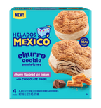 Churro Cookie Sandwich with Chocolate Swirl 4-Pack