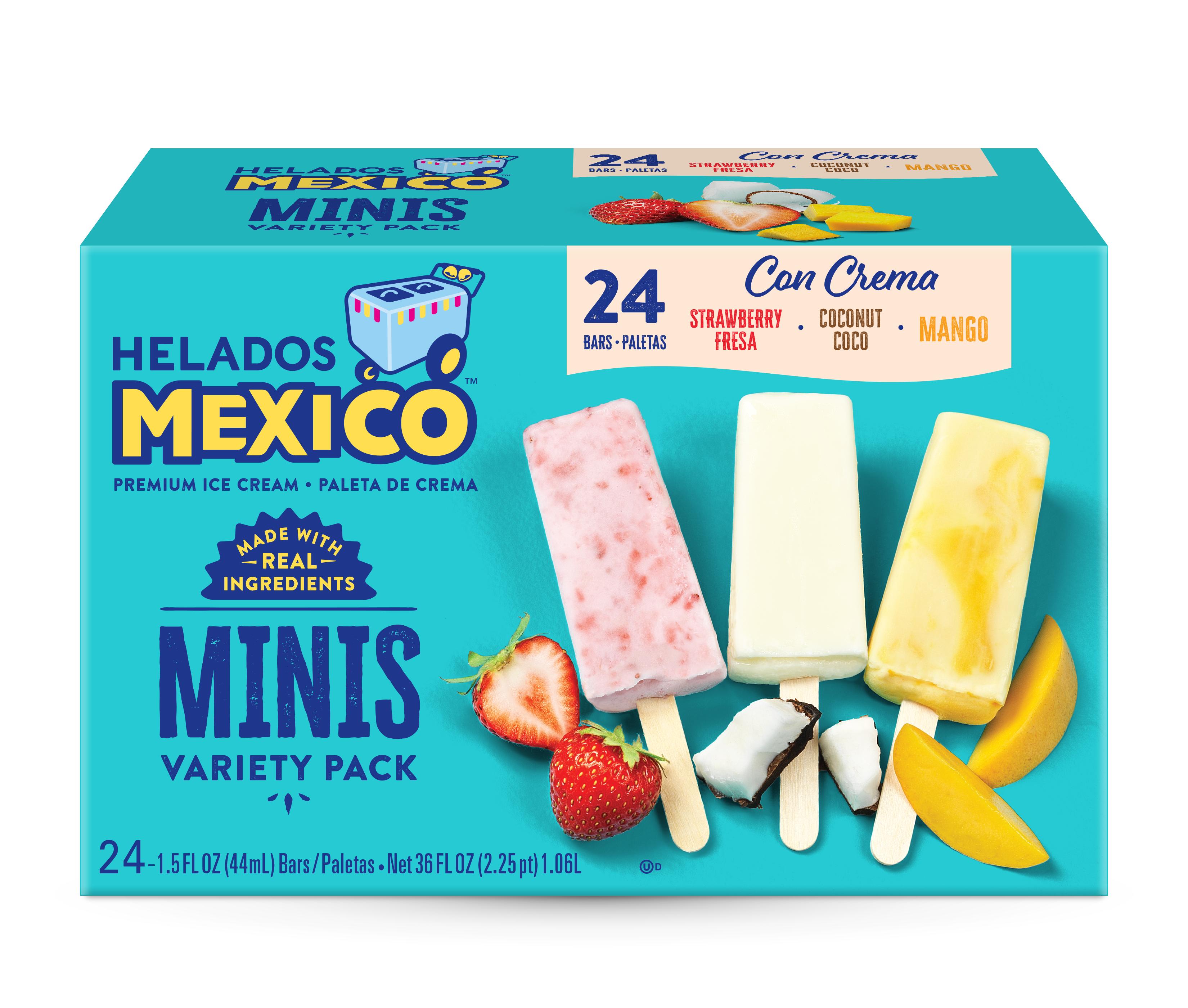 Mini Variety Cream Paletas 24-Pack