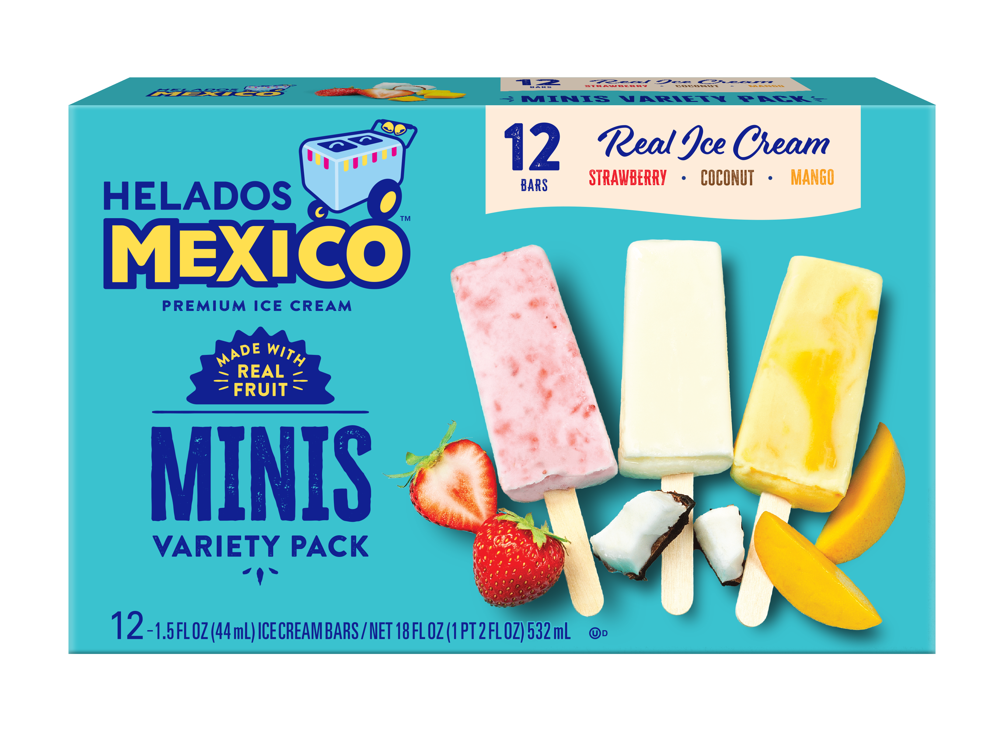 Mini Variety Cream Paletas 12-Pack