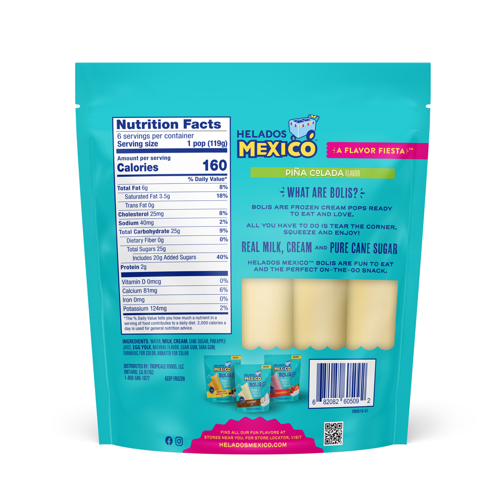 Pina Colada Cream Bolis 6-Pack