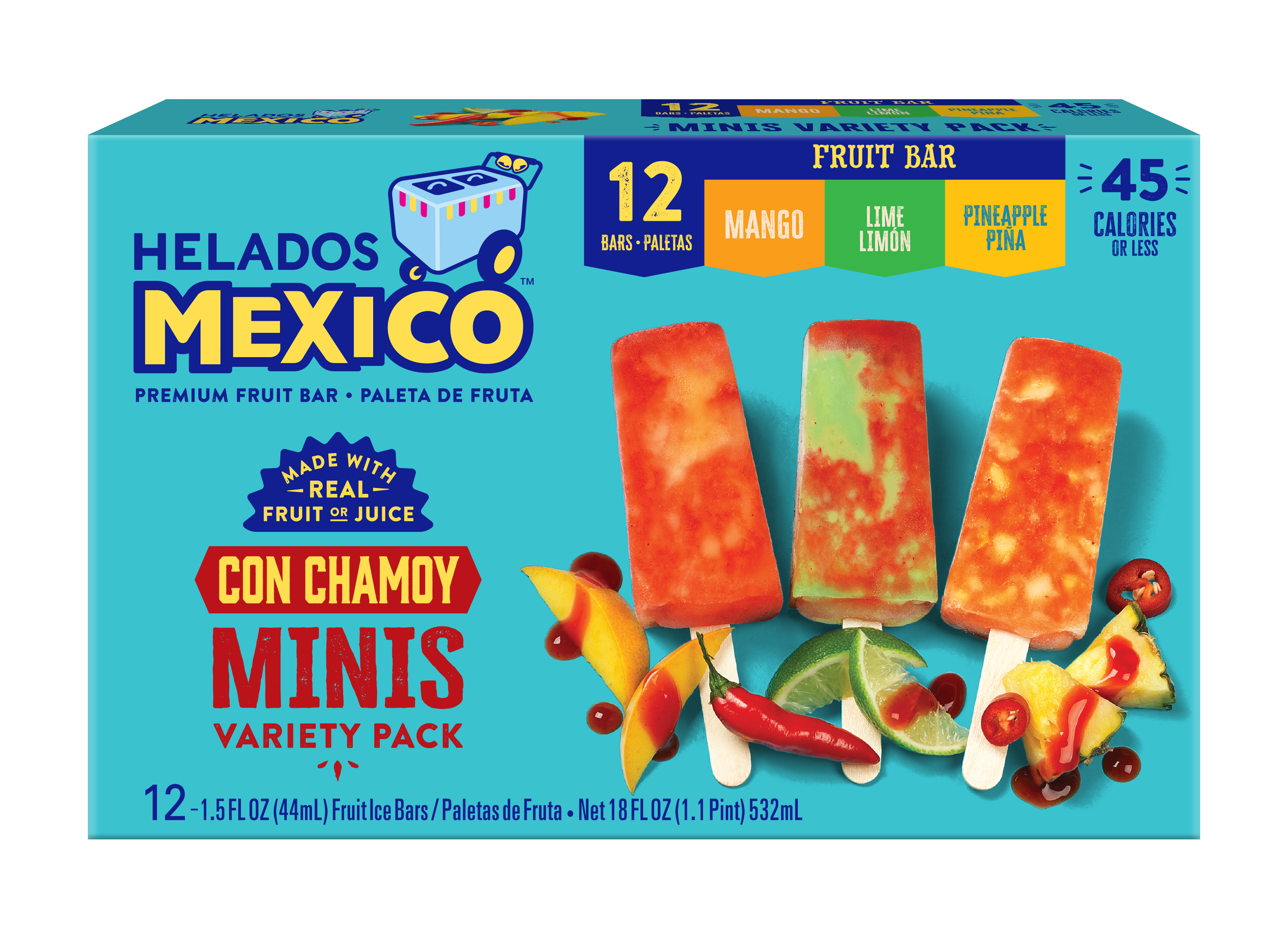 Mini Variety Chamoy Paletas 12-Pack