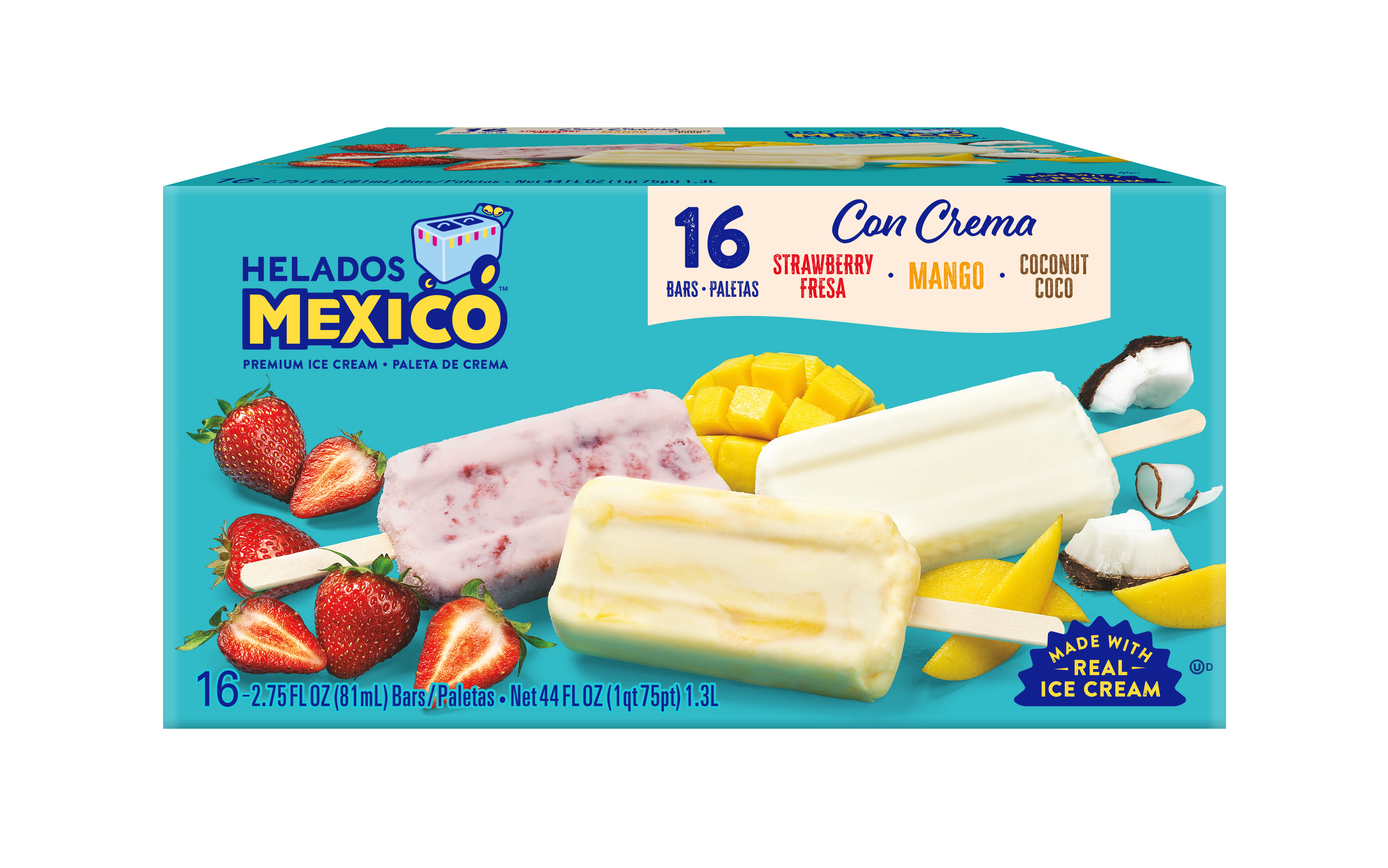 Variety Cream Paletas 16-Pack