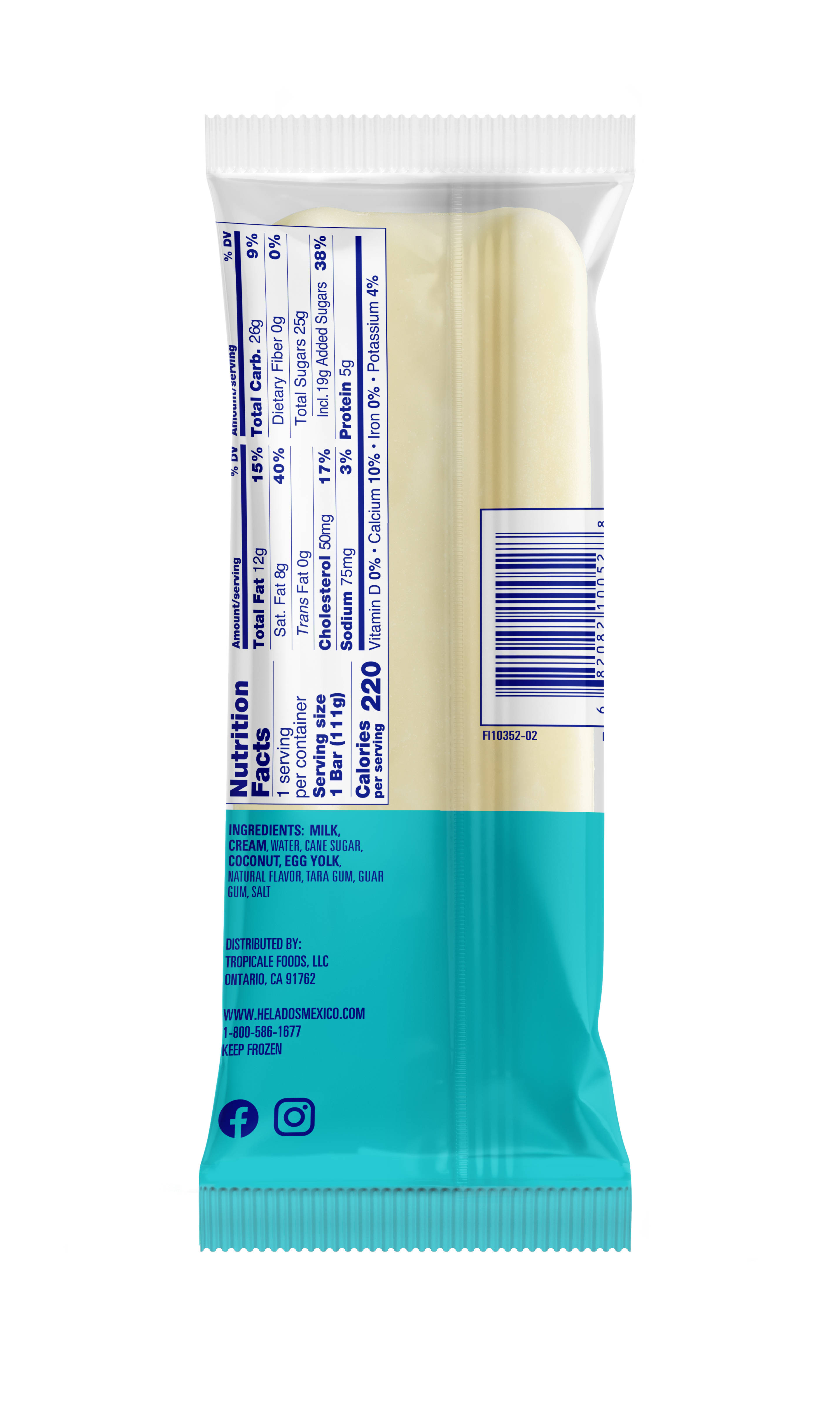 Coconut Cream Paleta