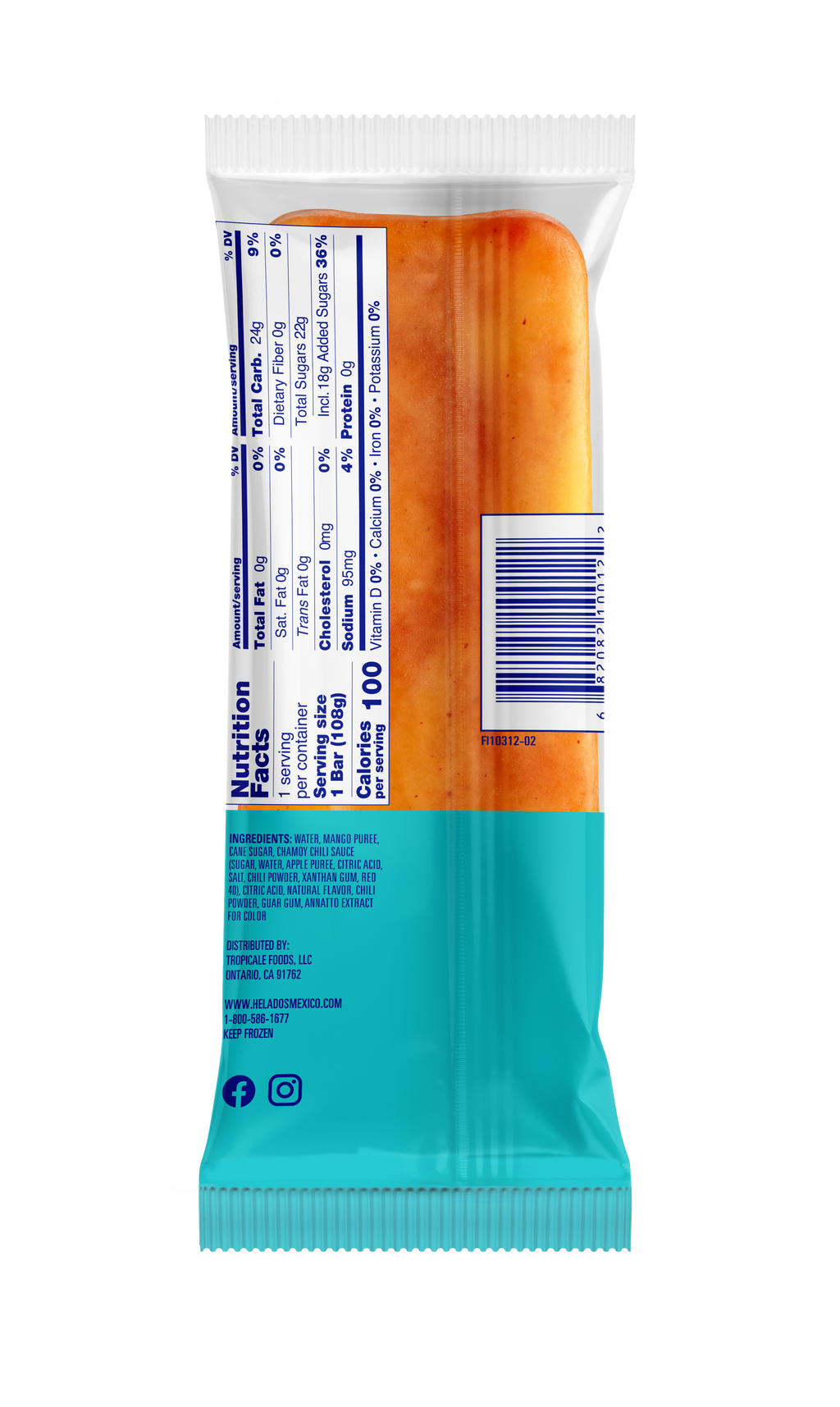 Mangonada Fruit Paleta