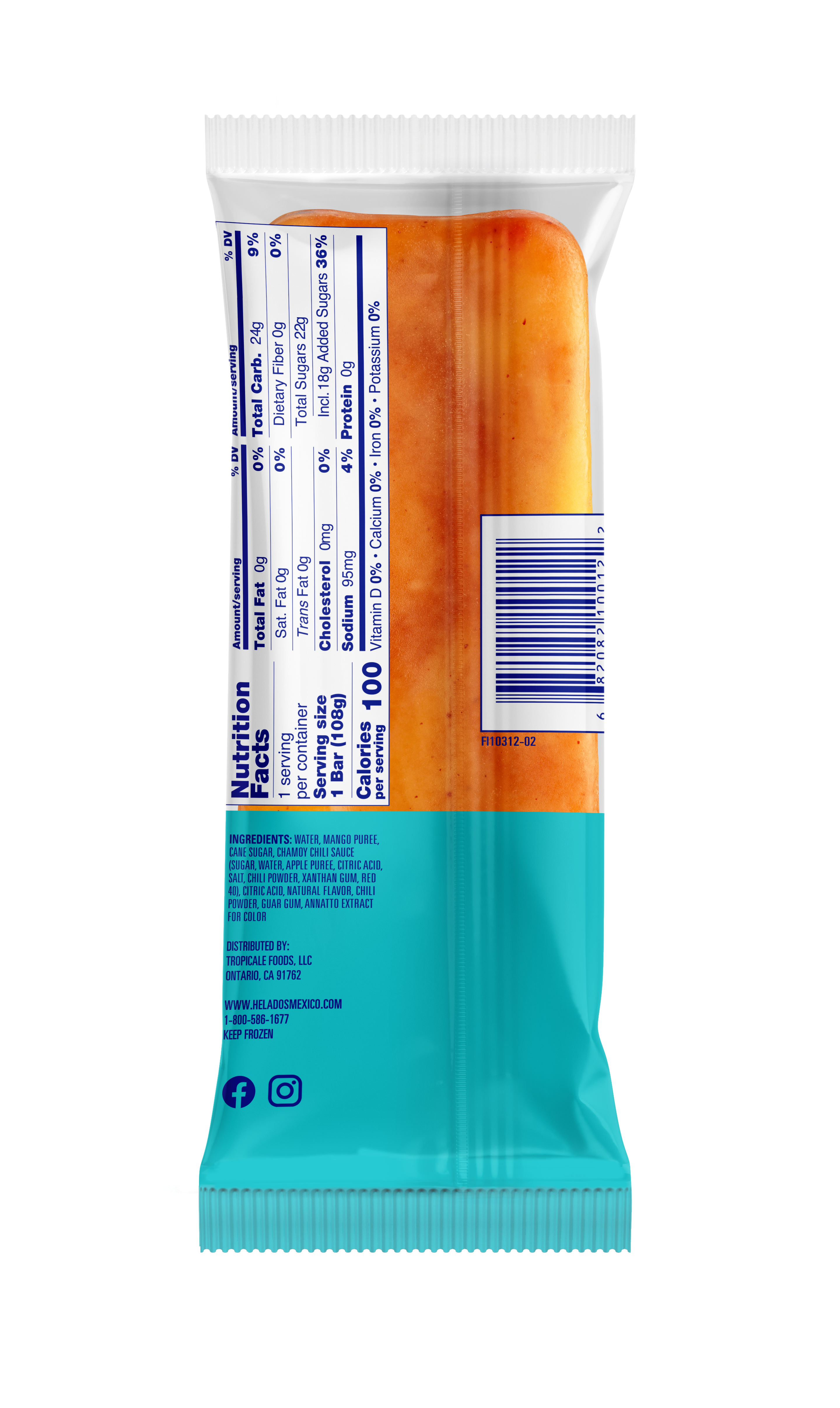 Mangonada Fruit Paleta