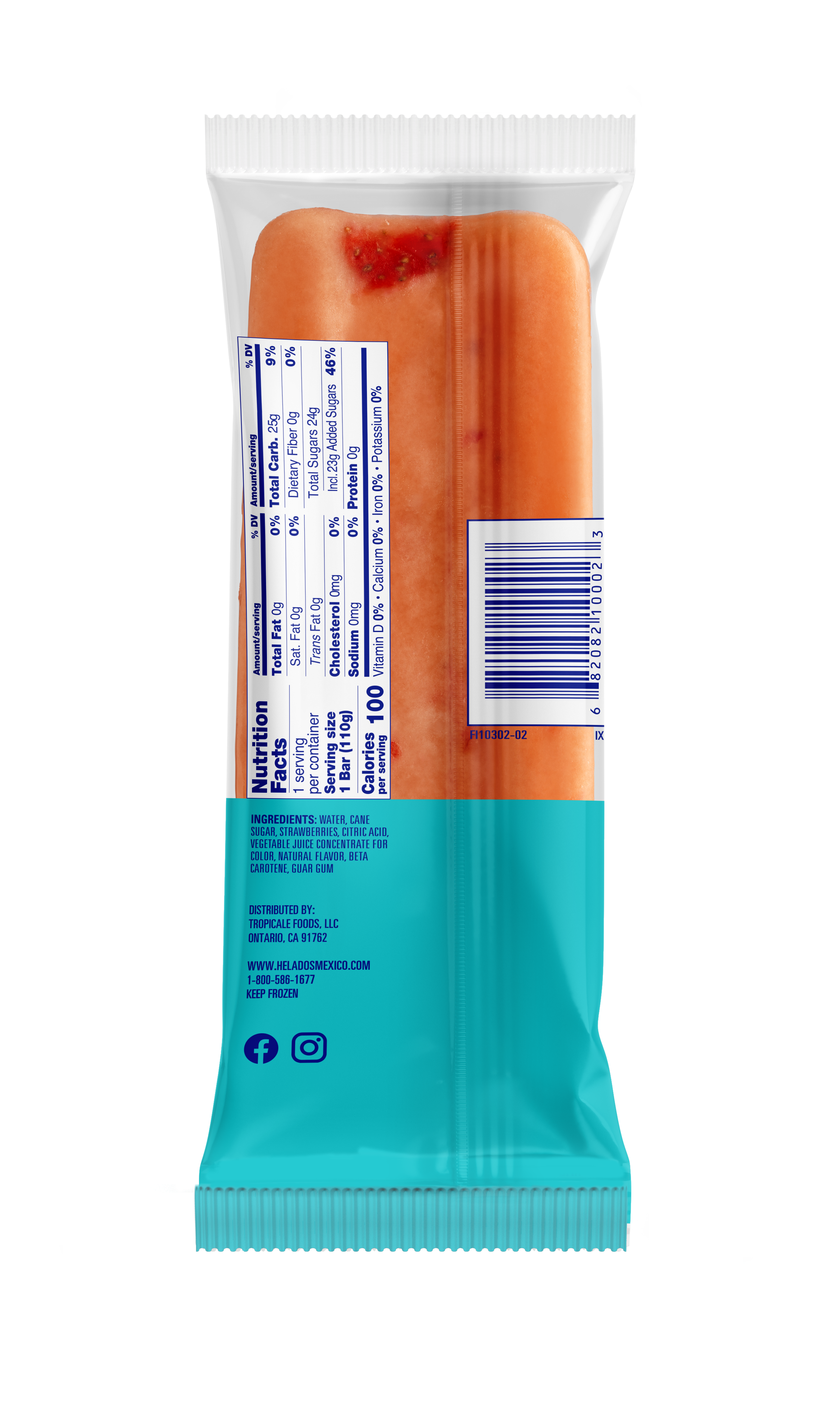 Strawberry Fruit Paleta