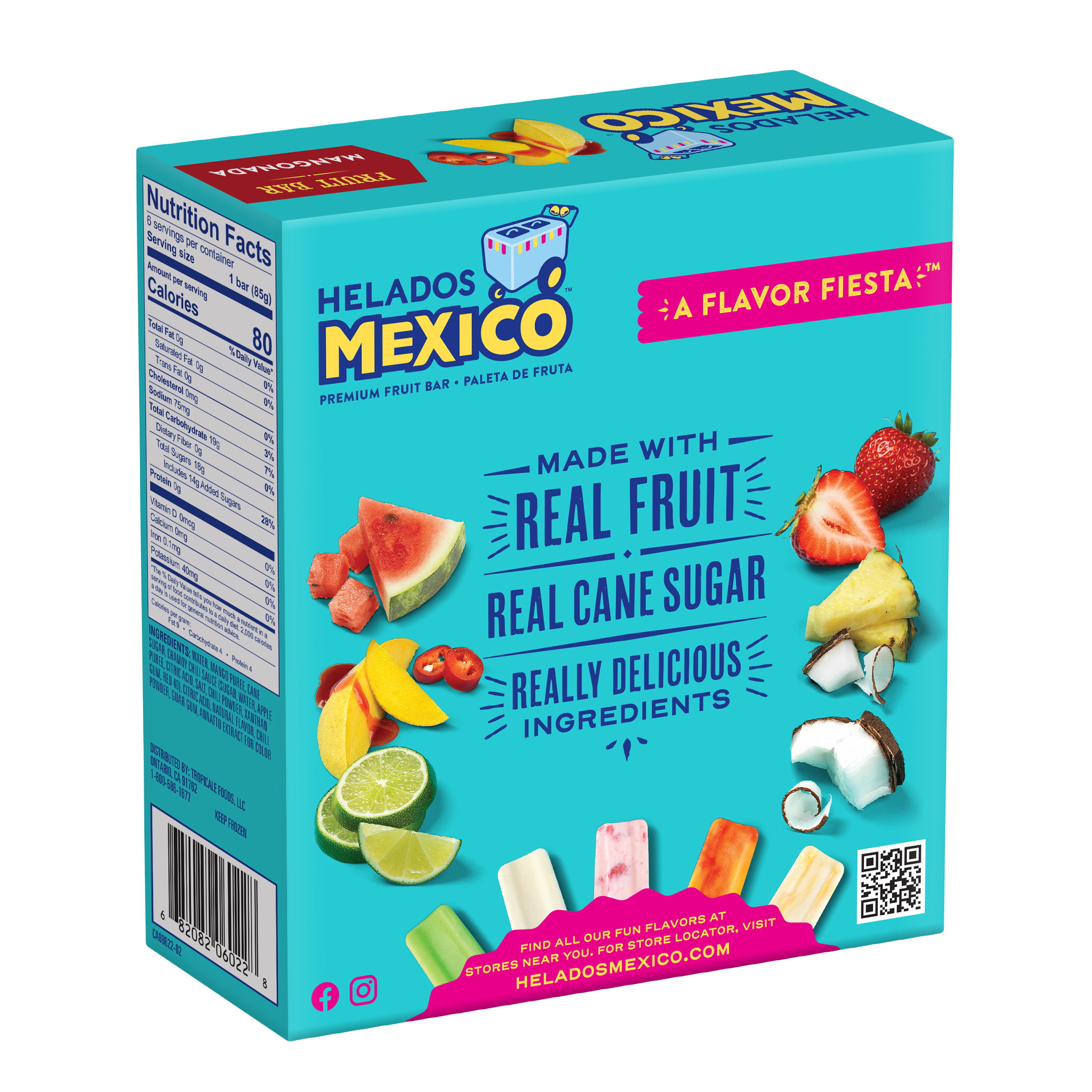 Mangonada Fruit Paletas 6-Pack