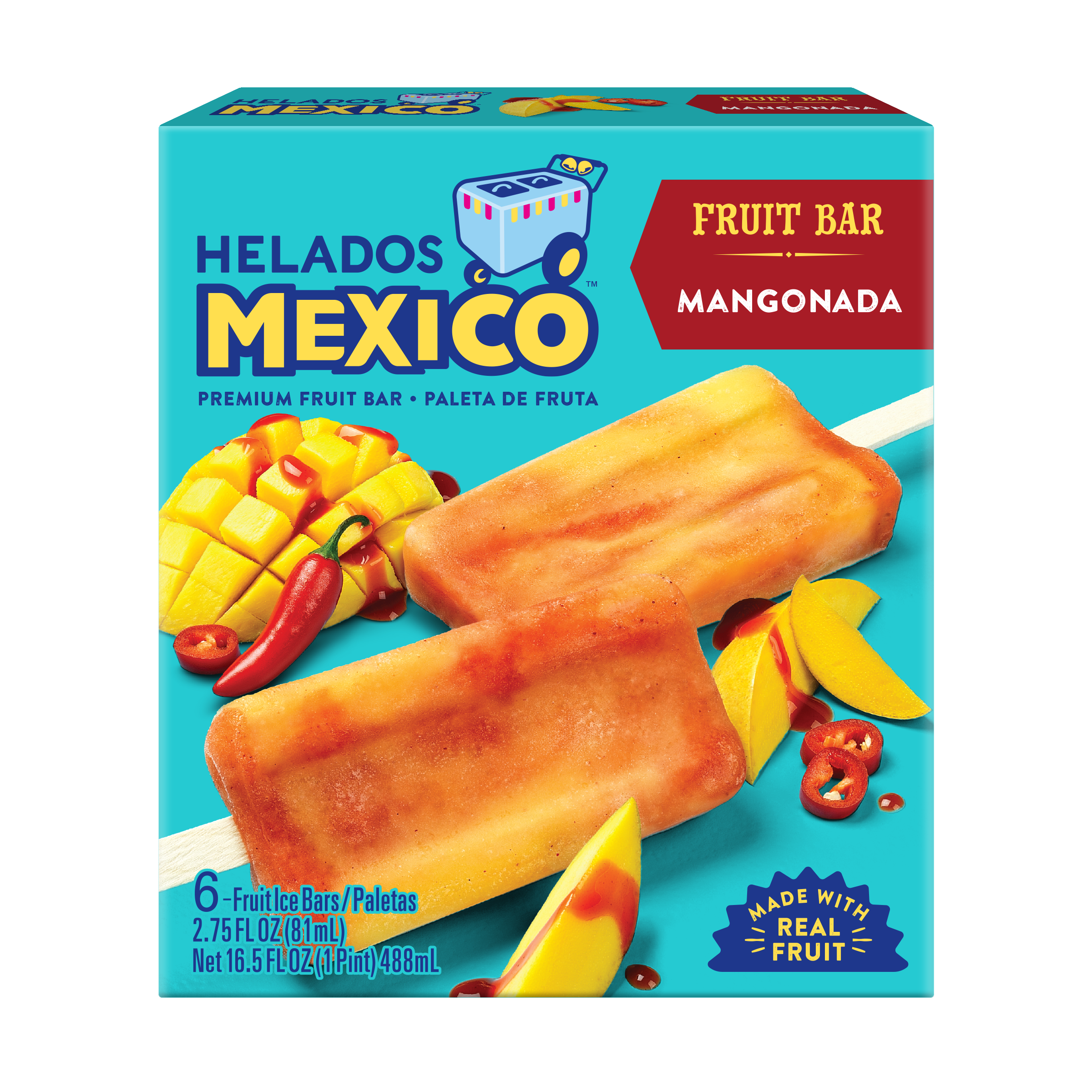 Mangonada Fruit Paletas 6-Pack