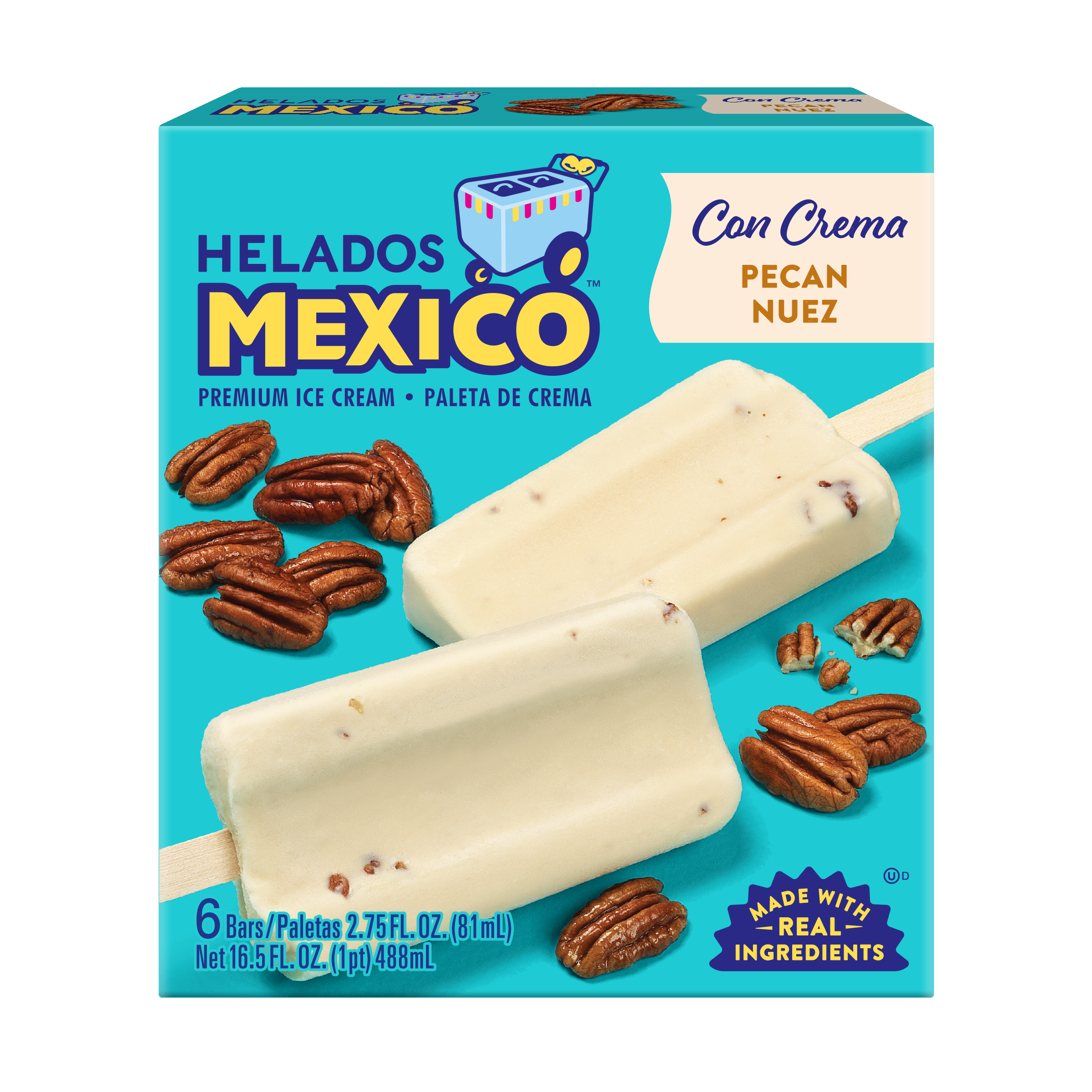 Pecan Cream Paletas 6-Pack