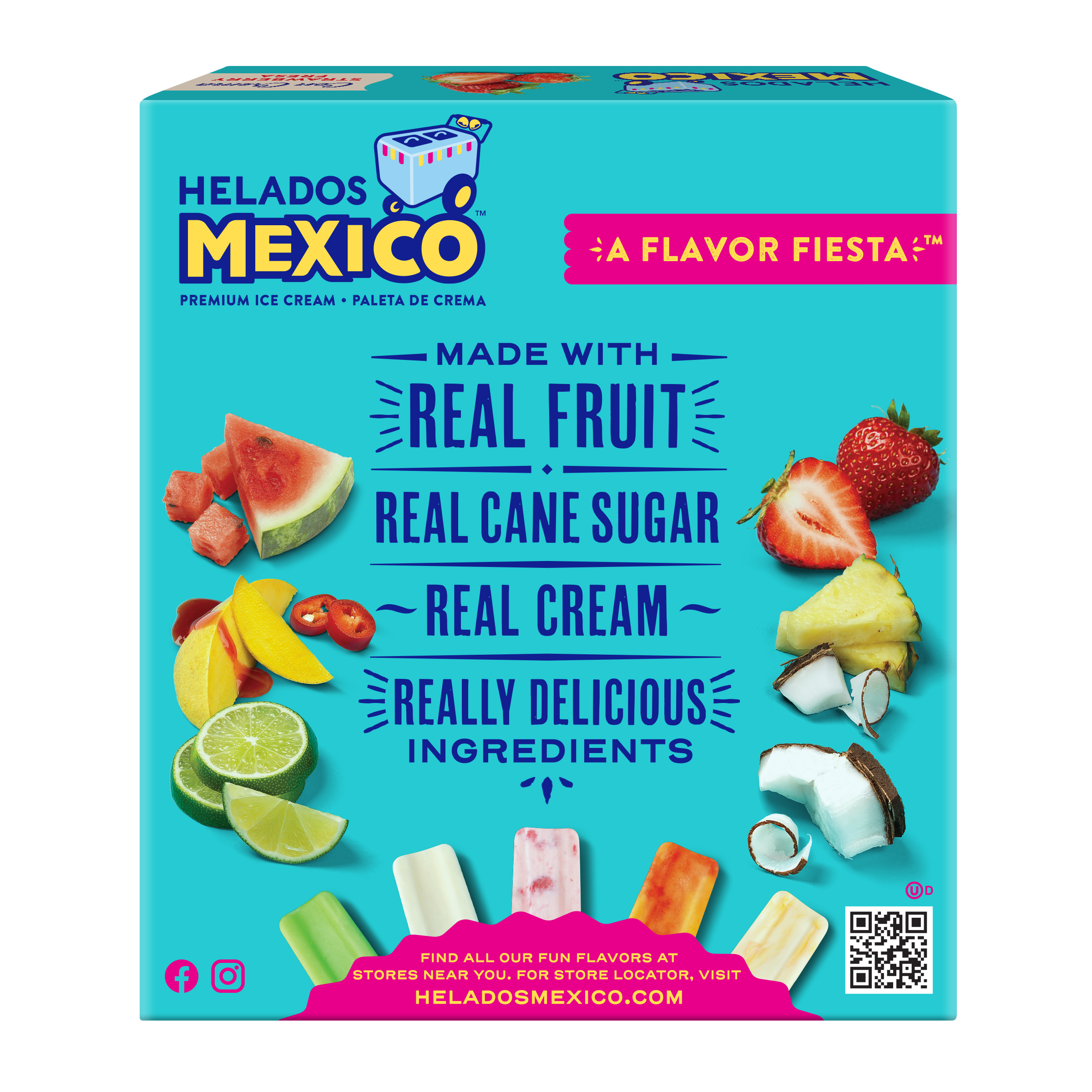 Strawberry Cream Paletas 6-Pack