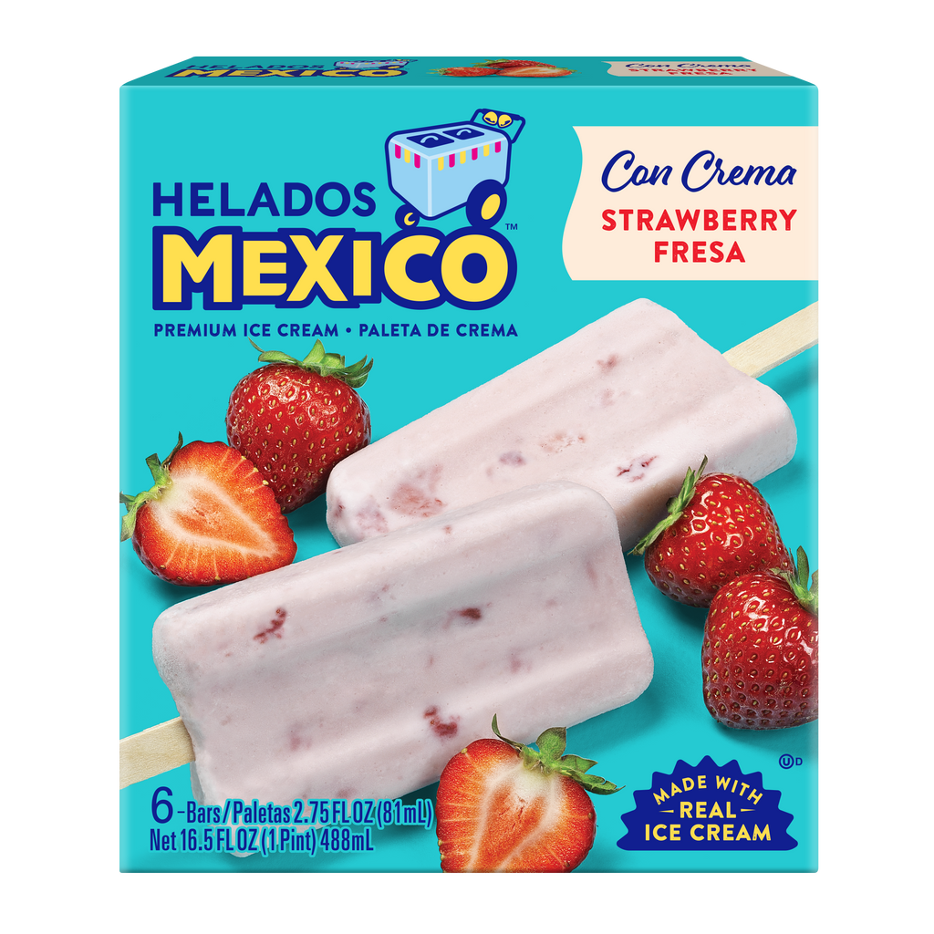 Strawberry Cream Paletas 6-Pack