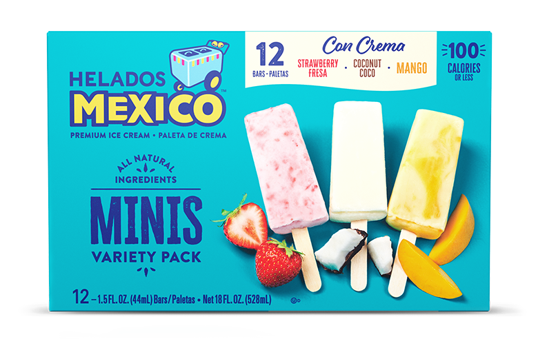 Mini Cream Paletas—12-count Variety