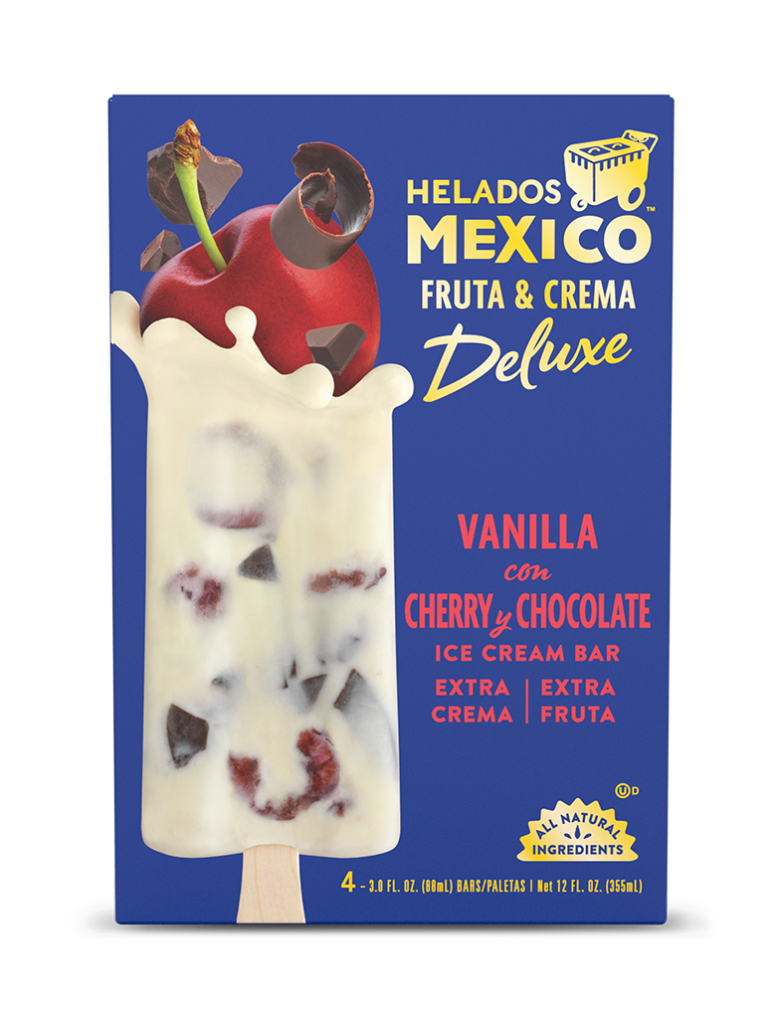Deluxe Vanilla with Cherry & Chocolate Cream Paletas
