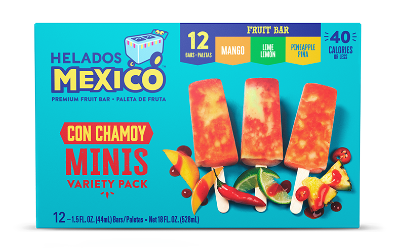 Fruit Paletas – Con Chamoy – Minis Variety Pack—12-count