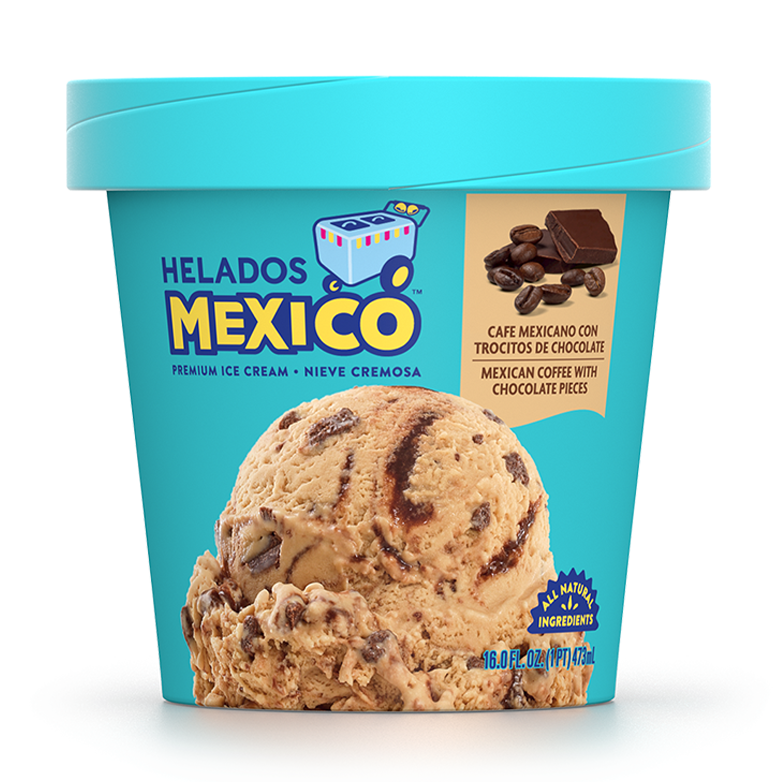 Mexican Coffee with Chocolate Pieces Ice Cream